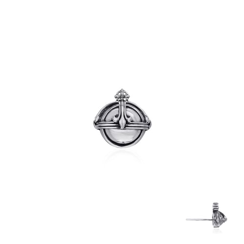 Prophet's Orb Stud Earring - Oxidized ต่างหูก้านเงินแท้ 925  จำหน่ายต่อชิ้น-ข้าง