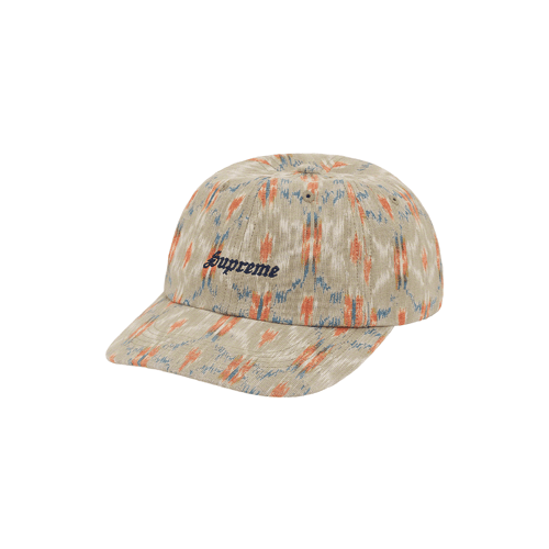 SUPREME IKAT 6-PANEL SS21 CAP TAN