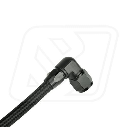 Billion ข้อต่อ 90 องศา AN10 ออกหางปลา 3/8 (BLACK)