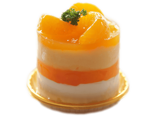 มูสนมสดส้มแบบชิ้น