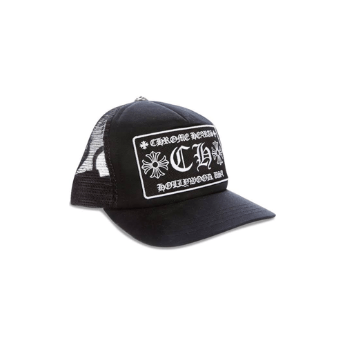 【Chrome Hearts】国内即発Hollywood Trucker Hat Cap Chrome Hearts Ch Hollywood Trucker Hat 1383 100000701CHTH BLWT