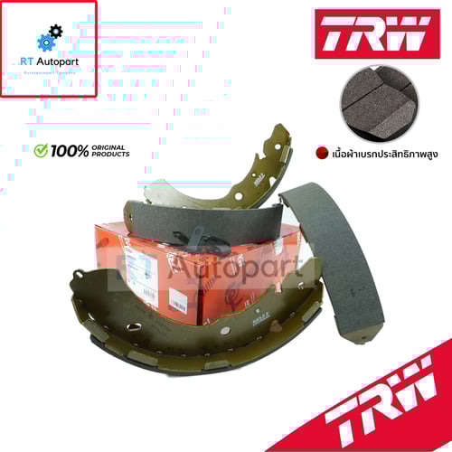 TRW ผ้าดรัมเบรกหลัง Mitsubishi Triton Plus ยกสูง 4wd ปี05-14 Triton 4wd * 2.4L * ปี15-21 Pajerosport ปี08-14 / ผ้าเบรก ผ้าเบรค / GS7846