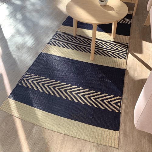 Maxi Stripe Mat Navy Blue