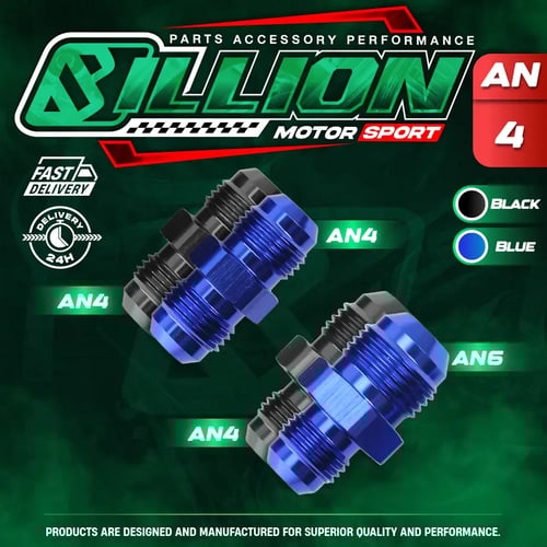 Billion ข้อลดเกลียว AN4 ออก AN4 [BLUE]