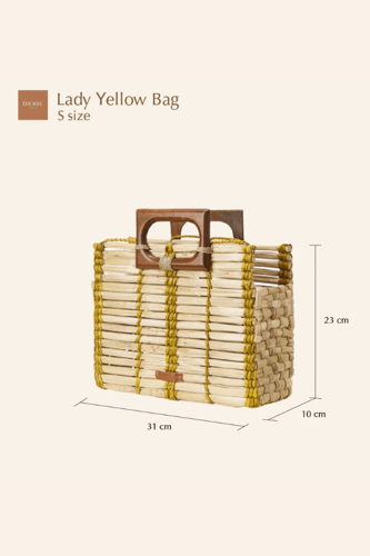 Lady yellow bag