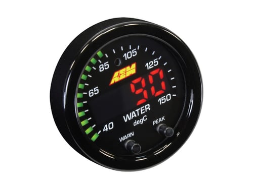 เกจวัดอุณหภูมิน้ำ/น้ำมัน/เกียร์  AEM X-Series 300F/150C Water/Trans/Oil Temperature Gauge (30-0302)
