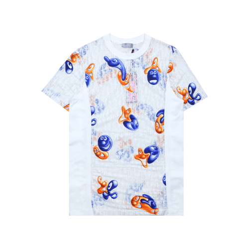 DIOR X KENNY SCHARF SEE THRU T-SHIRT MULTI