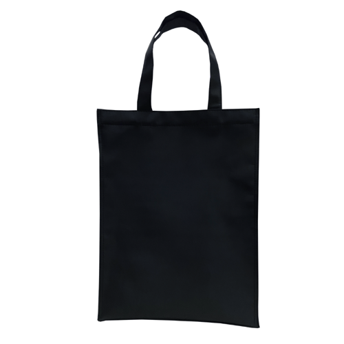 กระเป๋าผ้า กระเป๋าผ้าลดโลกร้อน กระเป๋าผ้าใส่เอกสาร  กระเป๋าถือ กระเป๋าเอกสาร ใส่กระดาษขนาด A4 ได้ สีดำ