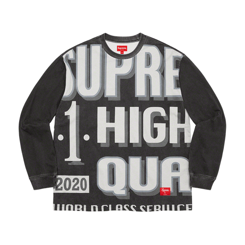 SUPREME WORLD CLASS LONG SLEEVE T-SHIRT BLACK