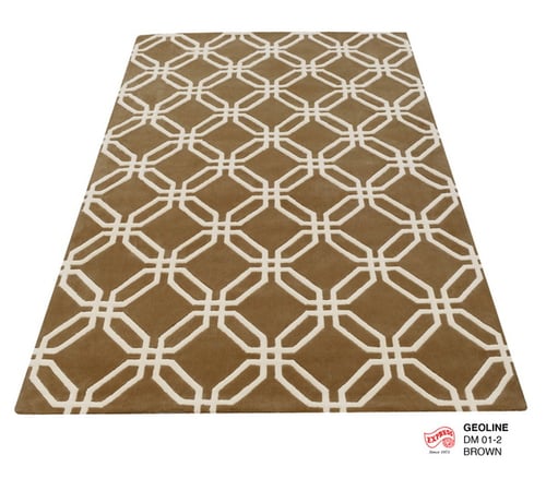 พรมรุ่น GEO LINE (L) DM 01-2 L 160x230 ซม. BROWN (พรีออเดอร์)