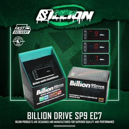 กล่องคันเร่งไฟฟ้า Billion Drive SP9 EC7 – เร่งไว ตอบสนองทันใจ