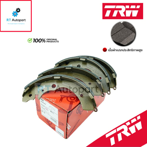 TRW ผ้าดรัมเบรกหลัง Honda CRV G1 ปี96-01 BRV ปี16-20 Accord ตาเพชร ปี90-93 Freed ปี08-14 / ผ้าเบรก ผ้าเบรค / GS8559