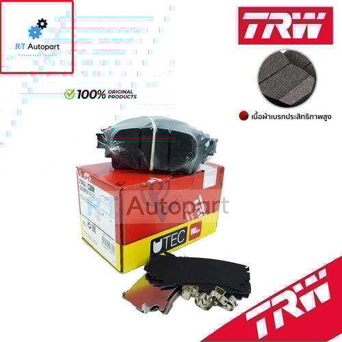 TRW ผ้าดิสเบรกหลัง Toyota Fortuner ปี17-21 เกรด UTEC / ผ้าเบรก ผ้าเบรค / GDB8979UT