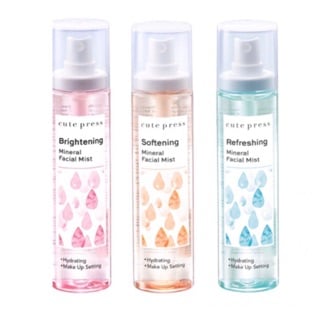(โปรปลายฝน ต้นหนาว)Cute Press Mineral Facial Mist 100 ml. (สเปรย์น้ำแร่) 