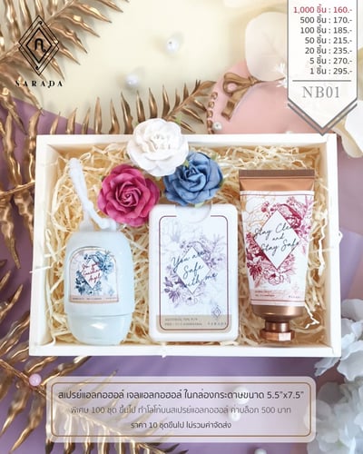 เซตของขวัญชุดเจลแอลกอฮอล์​ สเปรย์แอลกอฮอล์ NB01