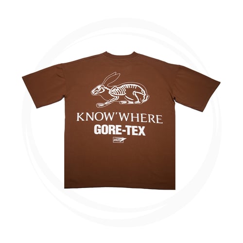 KNOWWHERE STUDIO GORE-TEX T-SHIRT BROWN