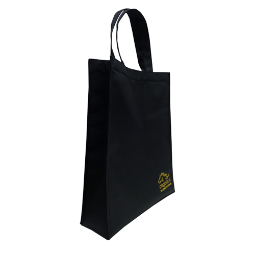 กระเป๋าผ้า กระเป๋าผ้าลดโลกร้อน กระเป๋าผ้าใส่เอกสาร  กระเป๋าถือ กระเป๋าเอกสาร ใส่กระดาษขนาด A4 ได้ สีดำ