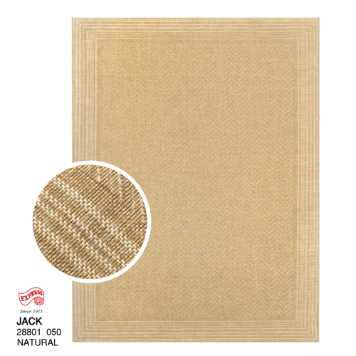 JACK (L) RUG 28801 050 L 160x230 cm. NATURAL