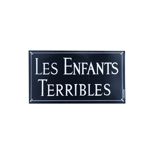 SUPREME LES ENFANTS STICKER BLACK