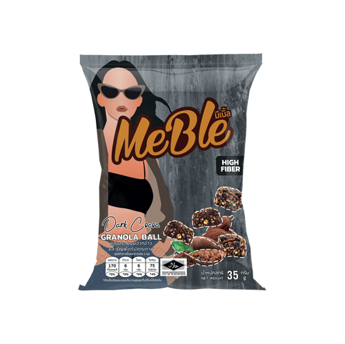 Meble snack กราโนล่าบอล granola ball รส เดวิล ดาร์ค โกโก้