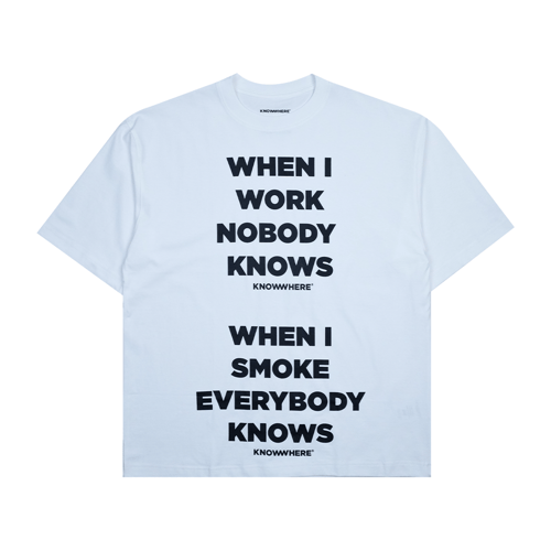 KNOWWHERE STUDIO WIWINK WISES OVERSIZED T-SHIRT WHITE