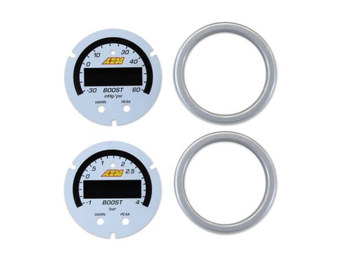 หน้าปัทม์เสริมเกจสีขาว X-Series Boost 60psi/4bar Pressure (30-0308)