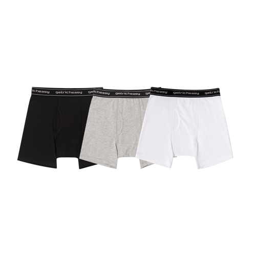 GETRICHEASY MAN CLASSIC 3PCS BOXER BLACK/GREY/WHITE
