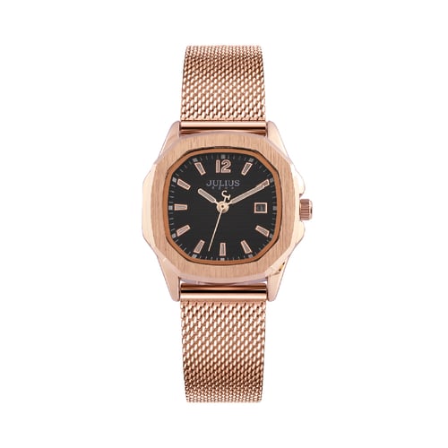 นาฬิกา Julius JA-1433 F สายสแตนเลสถัก สีโรสโกลด์