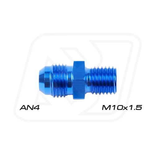 Billion ข้อลดเกลียว AN4 ออก M10x (1.0/1.25/1.5) BLUE/BLACK