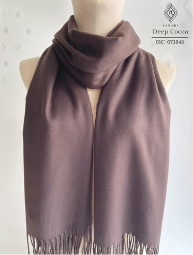 ผ้าพันคอแคชเมียร์ Deep Cocoa - 01C-071943