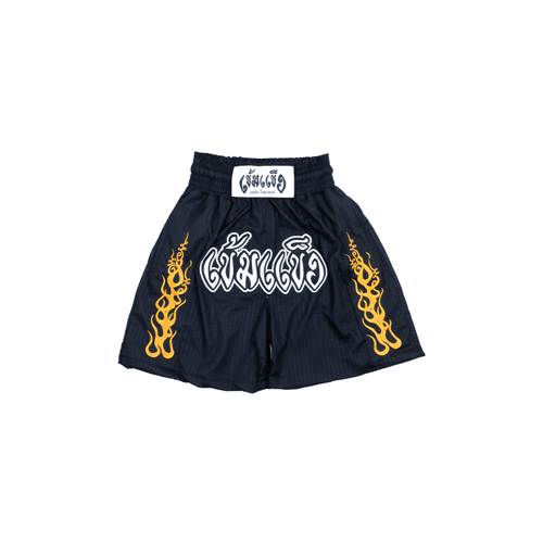 KEM2HAND THAI BOXING JACQUARD SHORTS BLACK