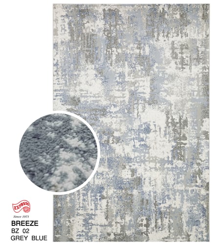 BREEZE (L) BZ02 L 160x230 CM. GREY BLUE