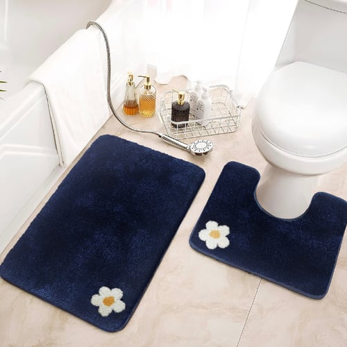 พรมเช็ดเท้าชุดห้องน้ำ (BATH MAT) รุ่น STELLAR AG 6-2 NAVY BLUE สีน้ำเงิน