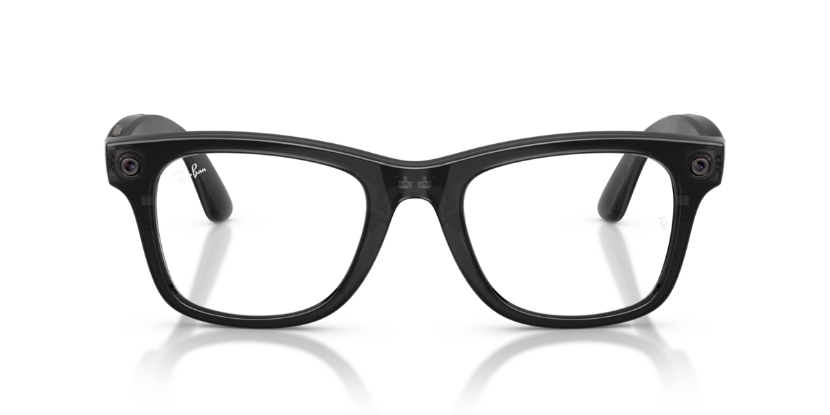 Ray-Ban Meta RW4011V Polished Transparent Black/Demo Lens