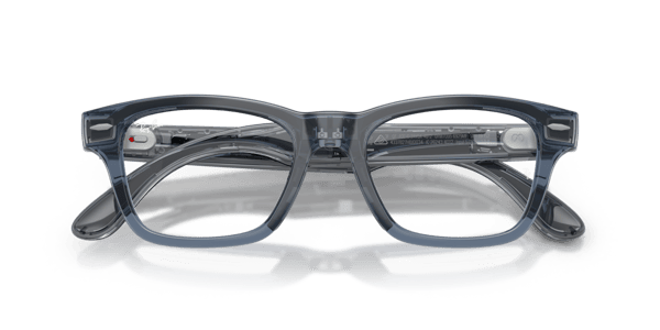 Ray-Ban Meta RW7005 Shiny Transparent Blue/Clear to Sapphire Transitions
