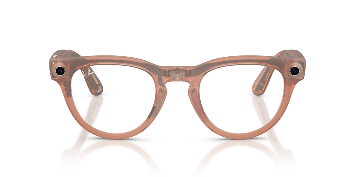 Ray-Ban Meta RW4013 Matte Peach/Clear to Grey Transitions