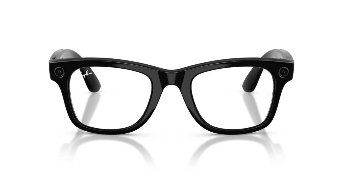 Ray-Ban Meta RW4012 Shiny Black/Clear to Graphite Green Transitions