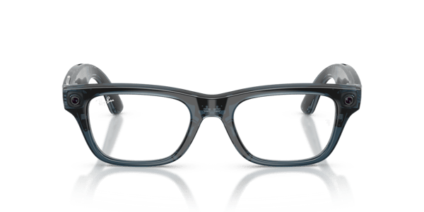 Ray-Ban Meta RW7001 Shiny Transparent Dark Blue/Demo Lens
