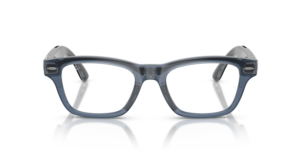Ray-Ban Meta RW7005 Shiny Transparent Blue/Clear to Sapphire Transitions