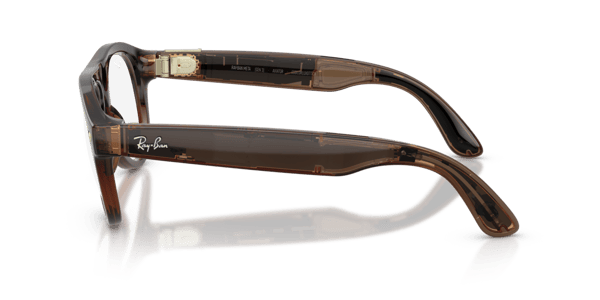 Ray-Ban Meta RW4016 Polished Transparent Umber/Clear to Jade Transitions