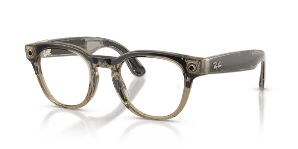 Ray-Ban Meta RW7002 Shiny Transparent Stone Beige/Demo Lens