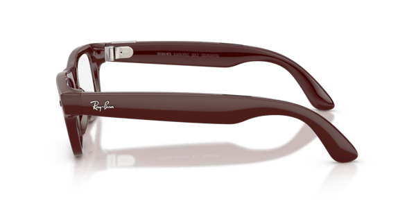Ray-Ban Meta RW7001 Shiny Burgundy/Demo Lens