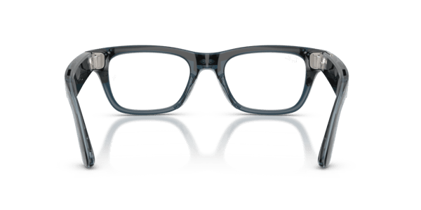 Ray-Ban Meta RW7001 Shiny Transparent Dark Blue/Demo Lens