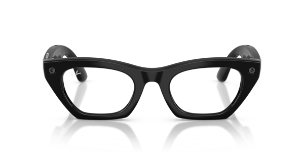 Ray-Ban Meta RW4015 Shiny Black/Clear Blue-Violet Light Filter