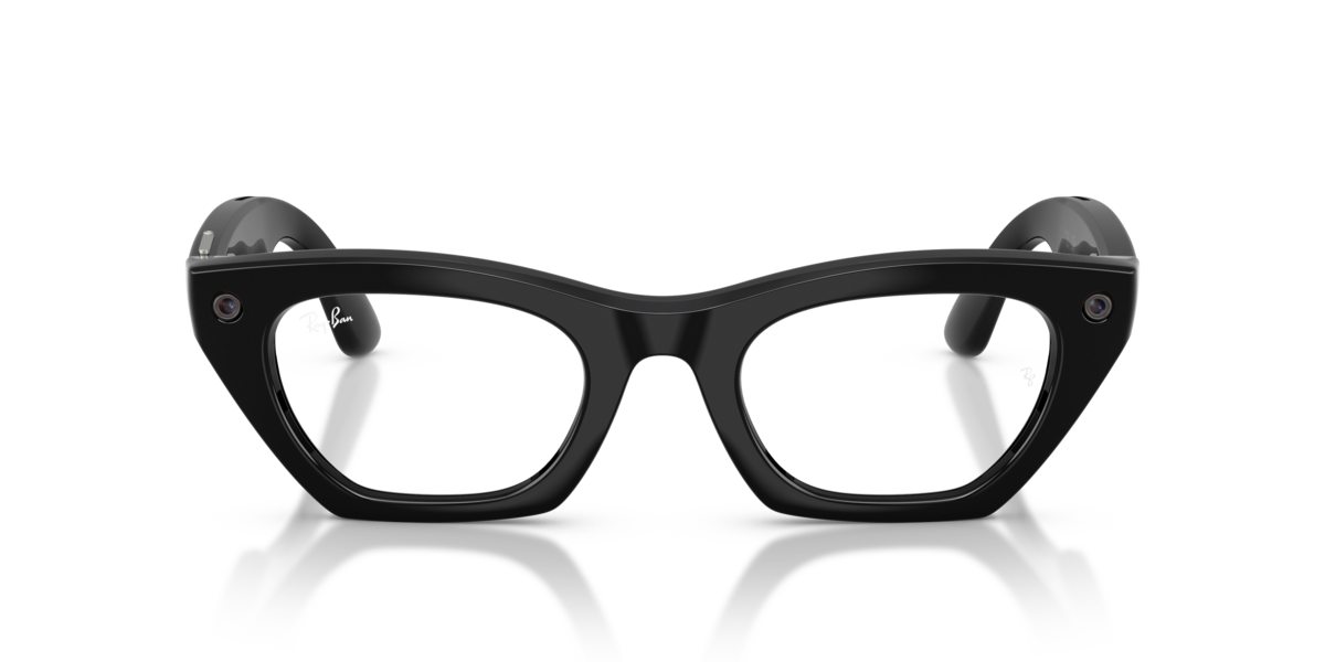 Ray-Ban Meta RW4015 Shiny Black/Clear Blue-Violet Light Filter