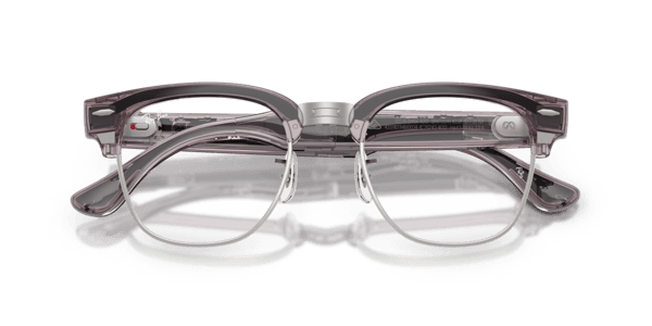 Ray-Ban Meta RW7004V Polished Transparent Orchid/Demo Lens