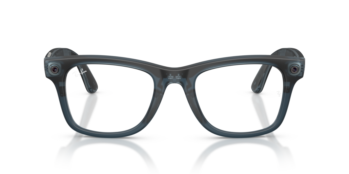 Ray-Ban Meta RW4011 Matte Transparent Ocean Blue/Clear to Grey Transitions