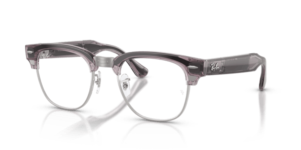 Ray-Ban Meta RW7004 Shiny Transparent Orchid/Clear to Ruby Transitions