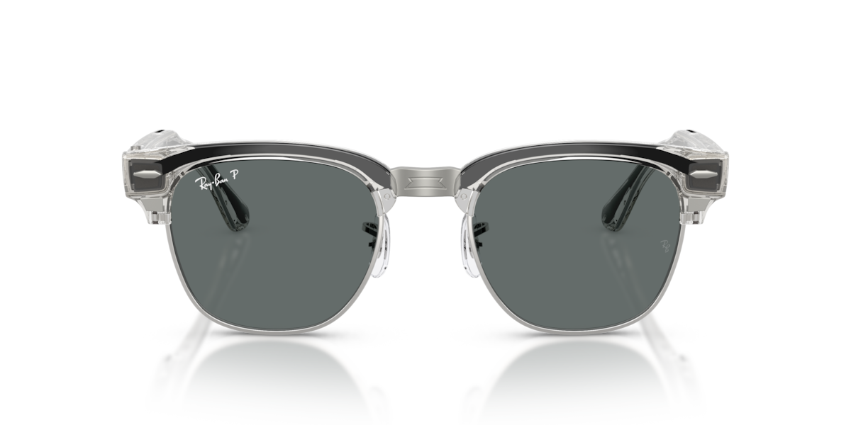 Ray-Ban Meta RW7004 Shiny Transparent Iron Grey/Dark Grey Polarized