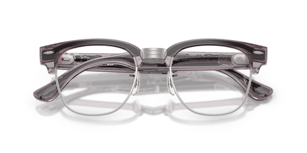 Ray-Ban Meta RW7004 Shiny Transparent Orchid/Clear to Ruby Transitions